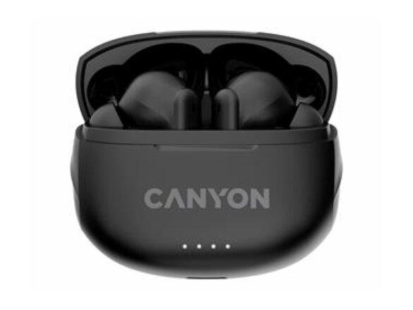 obrazok z galerie Canyon TWS-8, True Wireless slúchadlá v klasickom dizajne, čierne