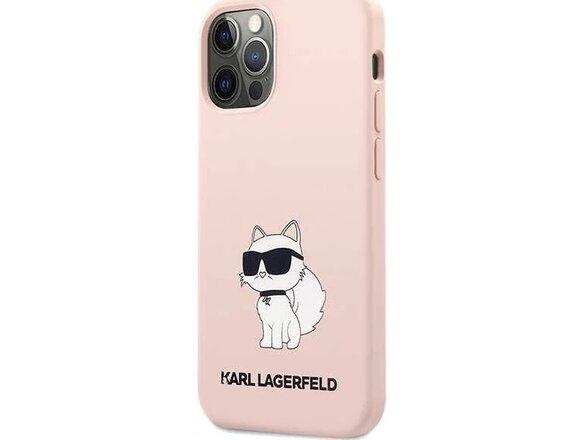 obrazok z galerie Karl Lagerfeld case for iPhone 12 / 12 Pro 6,1&quot; KLHCP12MSNCHBCP pink HC Silicone NFT Choupette