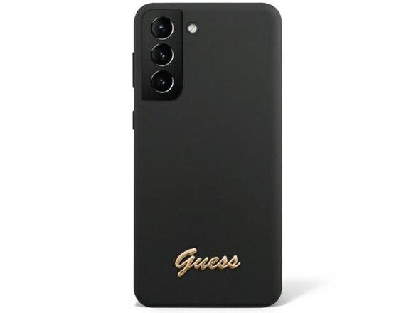 obrazok z galerie Guess case for Samsung Galaxy S23 Plus GUHCS23MSLSMK black hardcase Silicone Vintage Gold Logo