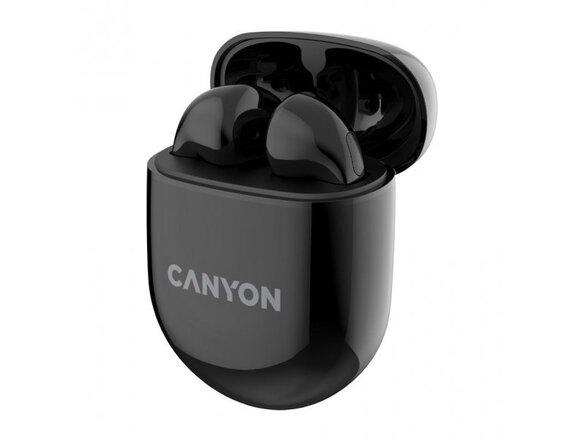obrazok z galerie Canyon TWS-6, True Wireless slúchadlá v klasickom dizajne, čierne