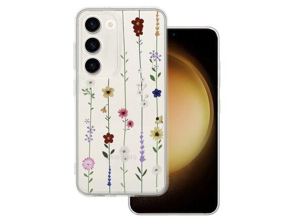 obrazok z galerie Puzdro Tel Protect Samsung A54 5G, Lúčne kvety - transparentné