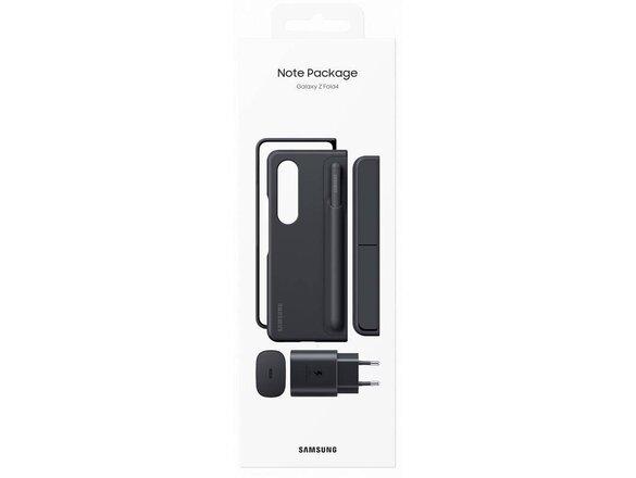 obrazok z galerie EF-OF93KKBE Samsung Kožený Flip Kryt + Pen + 25W Travel Adapter pro Galaxy Z Fold 4 Black (Pošk. Balení)