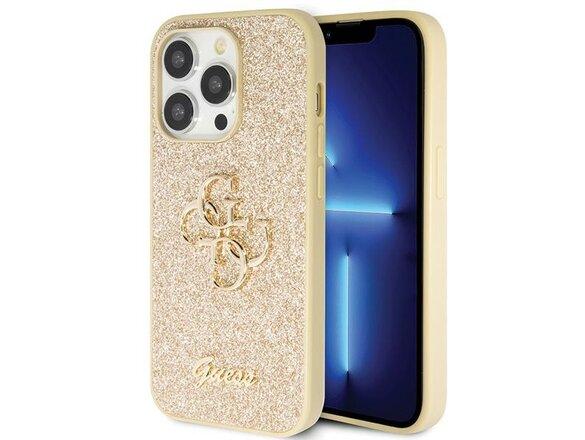 obrazok z galerie Guess case for iPhone 14 Pro 6,1&quot; GUHCP14LHG4SGD gold HC Fixed Glitter Big 4G