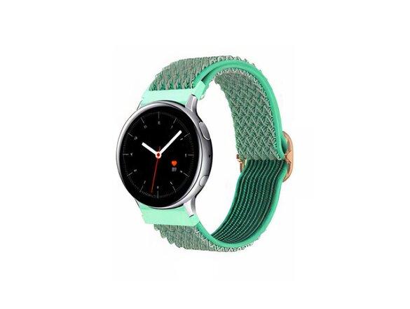 obrazok z galerie mobilNET 20 MM Látkový remienok na hodinky v štýle wawe, zelený