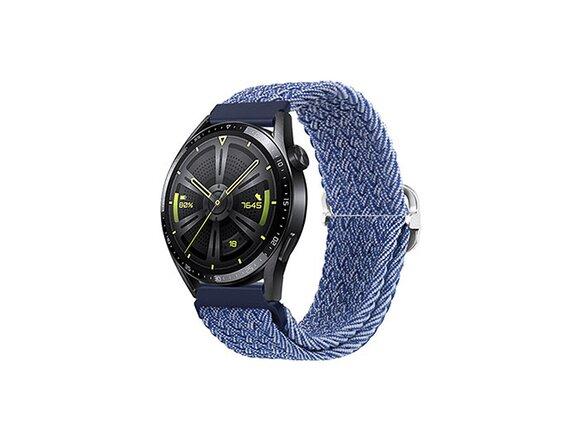 obrazok z galerie mobilNET 22MM Látkový remienok na hodinky, riflovo modrý