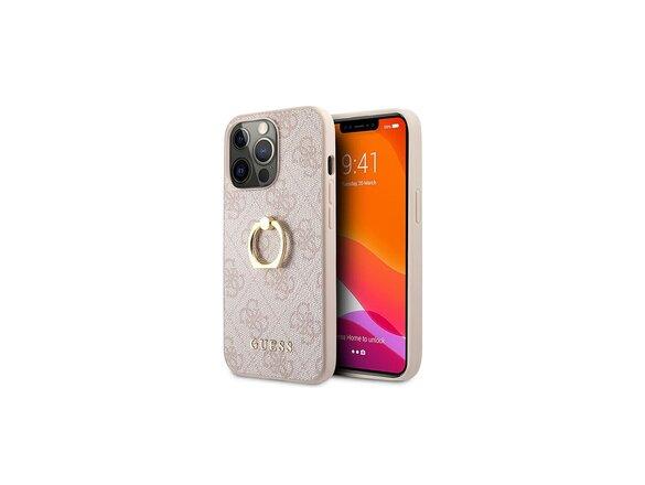 obrazok z galerie Guess case for iPhone 13 Pro / 13 6,1&quot; GUHCP13L4GMRPI pink hard case 4G with ring stand