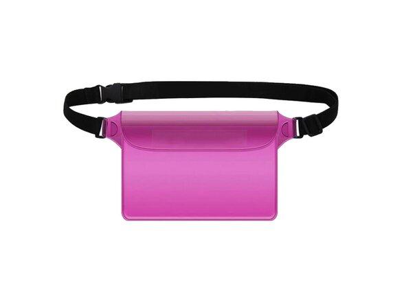obrazok z galerie mobilNET vodotesná taška na pás, ružová