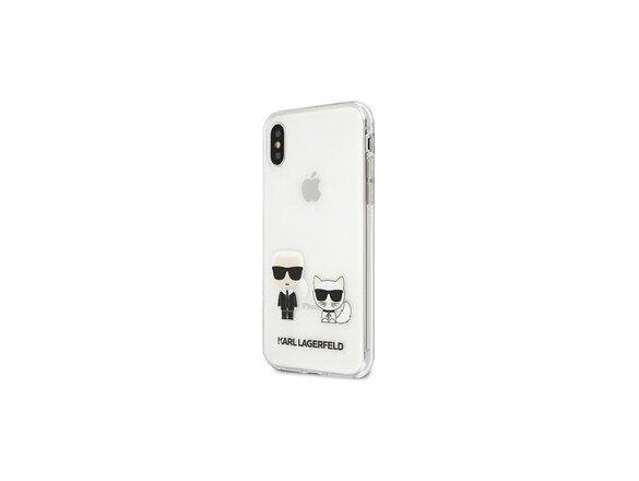 obrazok z galerie Puzdro Karl Lagerfeld iPhone XS Max  KLHCI65CKTR hardcase PC/TPU IK + Choupette Transparent