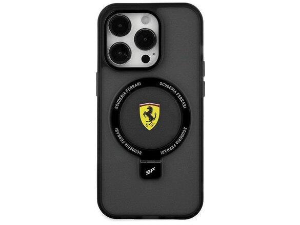 obrazok z galerie Ferrari Ring Stand MagSafe Zadní Kryt pro iPhone 15 Black