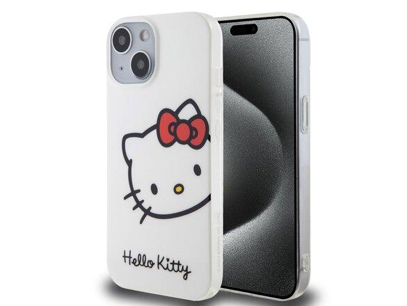 obrazok z galerie Hello Kitty IML Head Logo Zadní Kryt pro iPhone 15 White