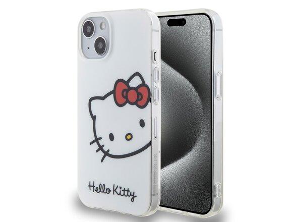 obrazok z galerie Hello Kitty IML Head Logo Zadní Kryt pro iPhone 13 White