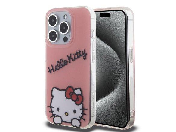 obrazok z galerie Hello Kitty IML Daydreaming Logo Zadní Kryt pro iPhone 15 Pro Pink