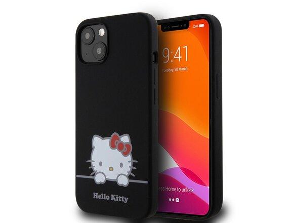 obrazok z galerie Hello Kitty Liquid Silicone Daydreaming Logo Zadní Kryt pro iPhone 13 Black