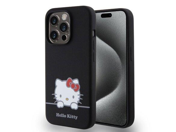 obrazok z galerie Hello Kitty Liquid Silicone Daydreaming Logo Zadní Kryt pro iPhone 15 Pro Black