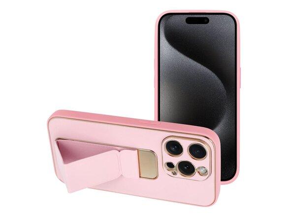 obrazok z galerie Puzdro Forcell Kickstand TPU iPhone 15 Pro - ružové