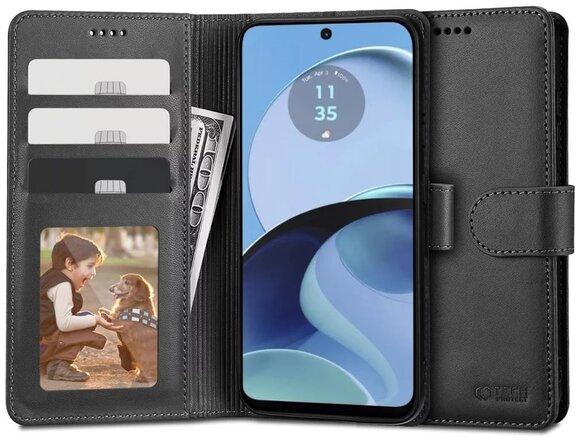 obrazok z galerie Puzdro Tech-Protect Wallet Book Motorola Moto G14 - čierne