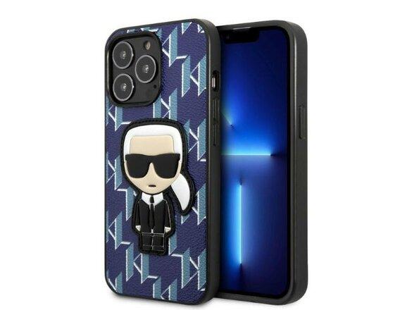 obrazok z galerie Karl Lagerfeld case for iPhone 13 Pro Max KLHCP13XPMNIKBL blue hard case Monogram Iconic Karl