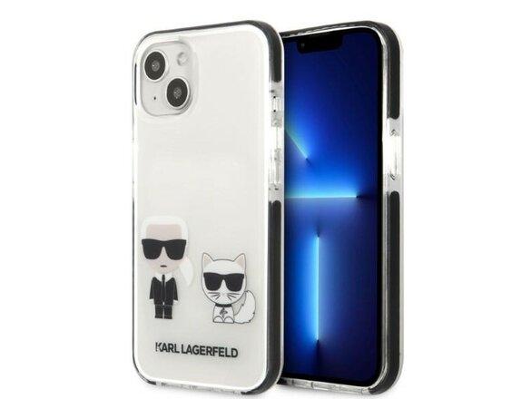 obrazok z galerie Karl Lagerfeld case for iPhone 13 Mini KLHCP13STPEKCW black hard case Iconic Karl & Choupette