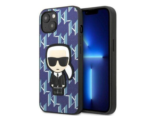 obrazok z galerie Karl Lagerfeld case for iPhone 13 Mini KLHCP13SPMNIKBL blue hard case Monogram Iconic Karl