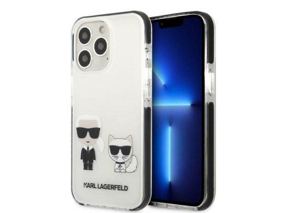 obrazok z galerie Karl Lagerfeld case for iPhone 13 Pro Max KLHCP13XTPEKCW black hard case Iconic Karl & Choupette