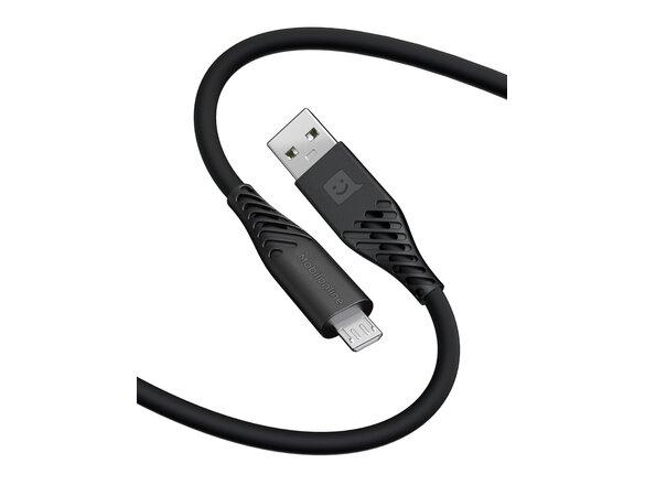 obrazok z galerie EKO KÁBEL Silikon USB/Micro USB 1,2 M 60W Čierna