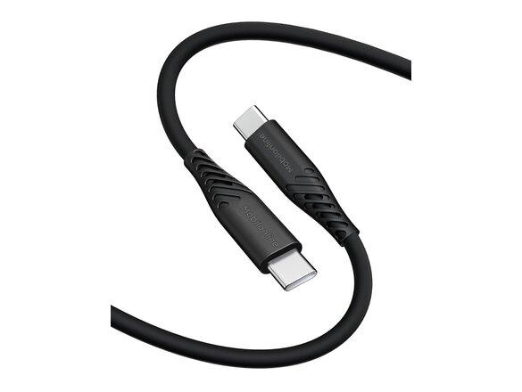 obrazok z galerie EKO KÁBEL Silikon USB-C/ Lightning 1,2 M 60W Čierna