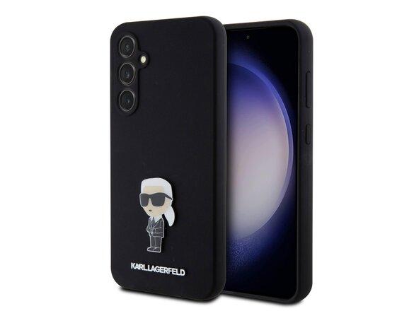 obrazok z galerie Karl Lagerfeld Liquid Silicone Metal Ikonik Zadní Kryt pro Samsung Galaxy S23 FE Black