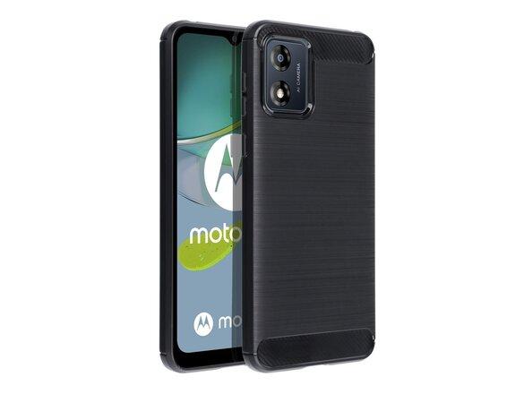 obrazok z galerie Puzdro Carbon Lux TPU Motorola Moto E13 - čierne