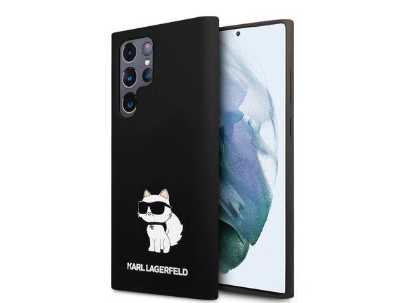 obrazok z galerie Karl Lagerfeld Liquid Silicone Choupette NFT Zadní Kryt pro Samsung Galaxy S24 Ultra Black
