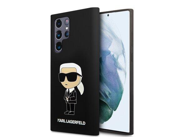 obrazok z galerie Karl Lagerfeld Liquid Silicone Ikonik NFT Zadní Kryt pro Samsung Galaxy S24 Ultra Black