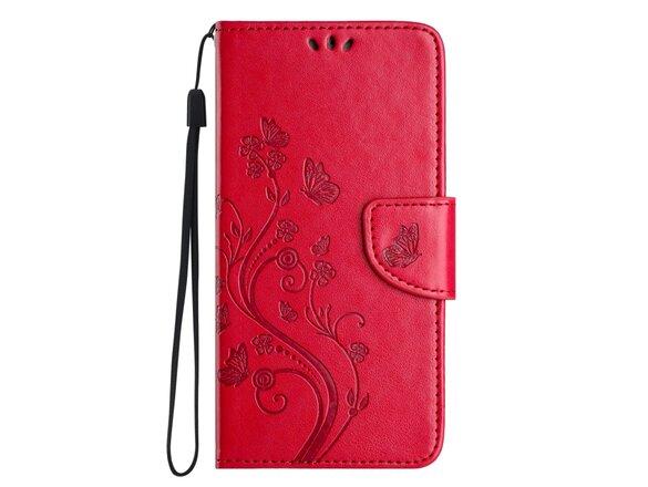 obrazok z galerie Puzdro Mezzo Book Samsung Galaxy A15 4G/5G, vzor kvetinka - červené