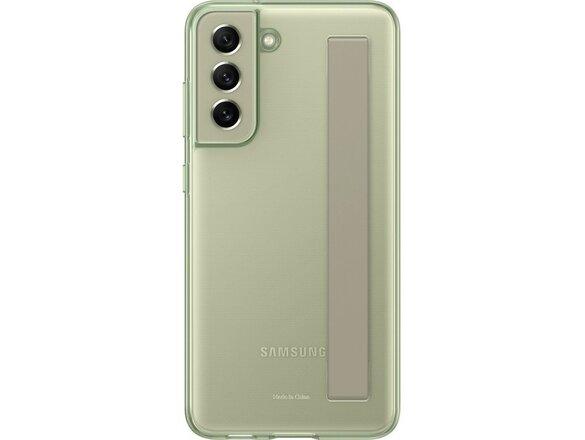 obrazok z galerie EF-XG990CME Samsung Clear Strap Kryt pro Galaxy S21 FE Olive Green (Porušené balenie)