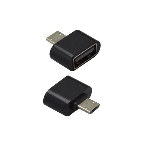 E-shop Adaptér OTG MicroUSB/USB Čierny