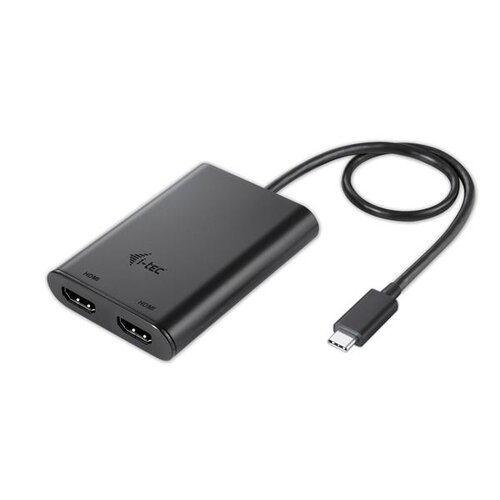 Adaptér i-tec USB-C/Dual HDMI 4K Čierny
