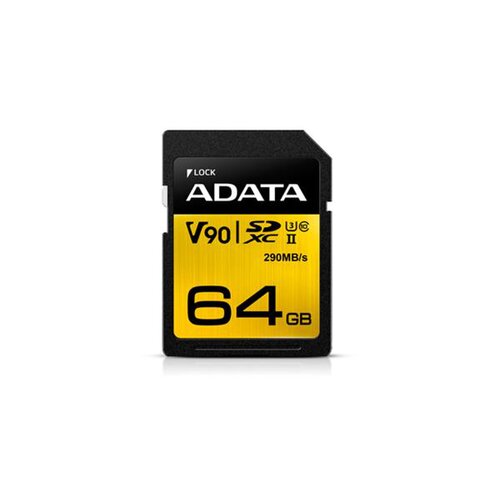 SDXC karta A-DATA 64GB Premier ONE UHS-II class 10 Ultra High Speed