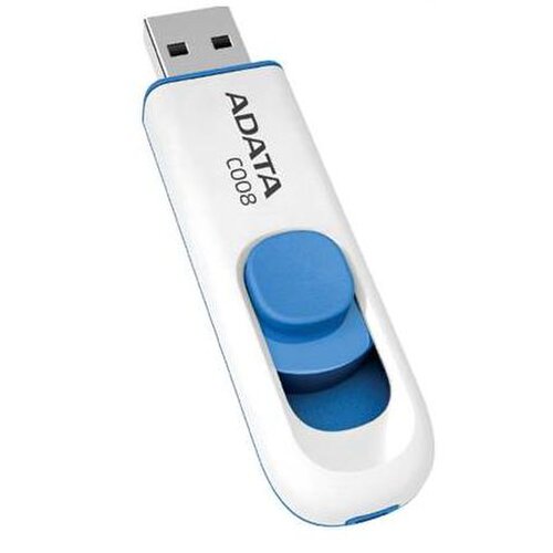 ADATA Flash Disk 32GB C008, USB 2.0 Klasická, biela