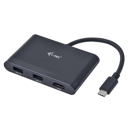 Adaptér i-tec USB-C/HDMI Travel PD/Data Čierny