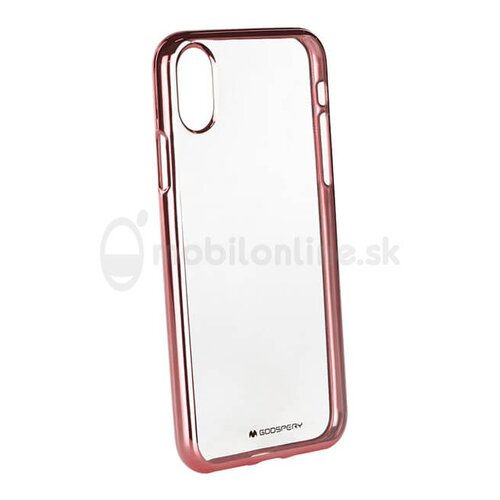 E-shop Puzdro Jelly Mercury Ring 2 TPU iPhone X- zlato-ružové