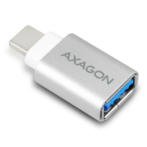Adaptér AXAGON RUCM-AFA USB/Type-C Strieborný