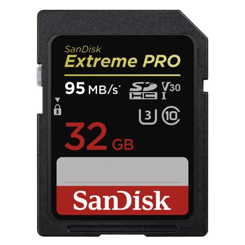 SDHC karta SANDISK Extreme Pro 32GB 95MB/s V30 UHS-I U3