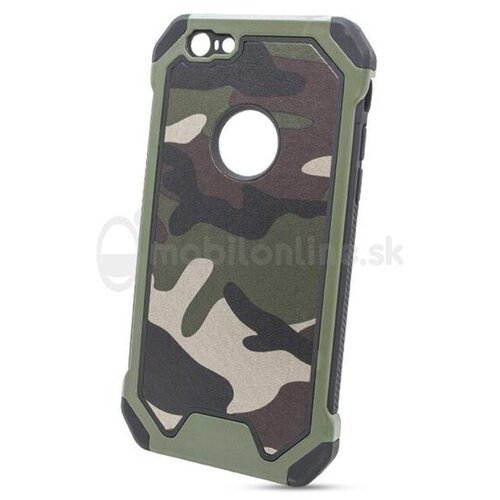 Puzdro Camouflage Army TPU Hard iPhone 8 - zelené