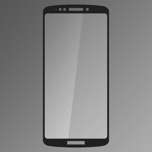 Ochranné sklo Q 9H Moto E5 Plus celotvárové - čierne