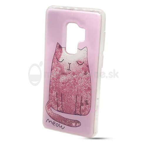 Puzdro Shimmer Design TPU Samsung Galaxy S9+ G965 - cat