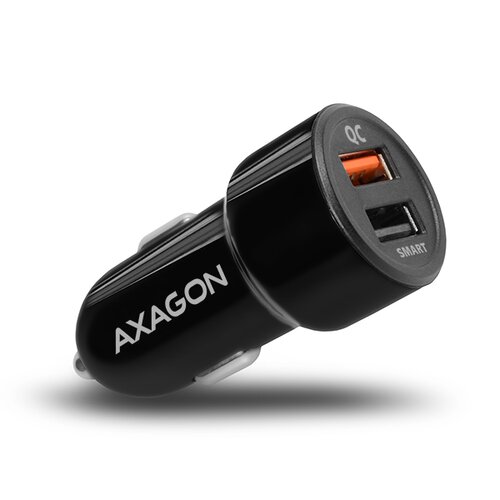Autonabíjačka AXAGON Quick Charge 3.0 + 2.4A Čierna