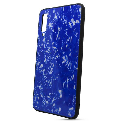Puzdro Marble Glass TPU Samsung Galaxy A7 A750 - modré