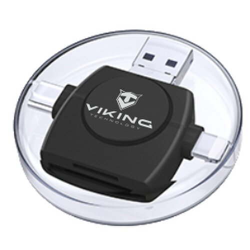 Čítačka pamäťových kariet VIKING V4 USB 3.0 4V1 Čierna
