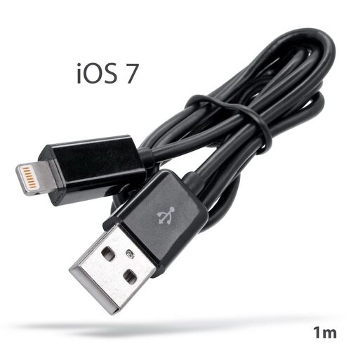 Dátový kábel MobilNET pre iPhone 5 Lightning 1m Čierny
