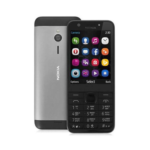 Nokia 230 Dual SIM, Tmavo-strieborný - SK distribúcia