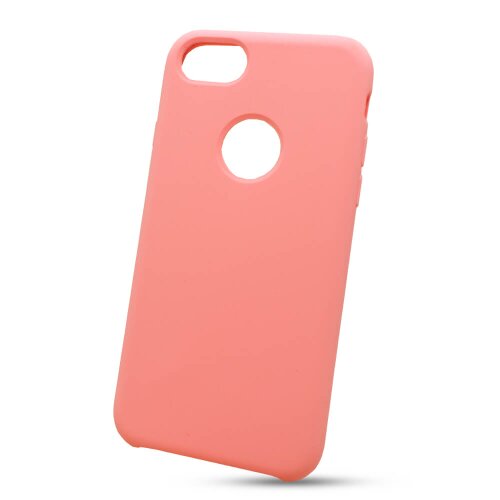 Puzdro Liquid TPU iPhone 6/6s (výrez na logo) - svetlo-ružové
