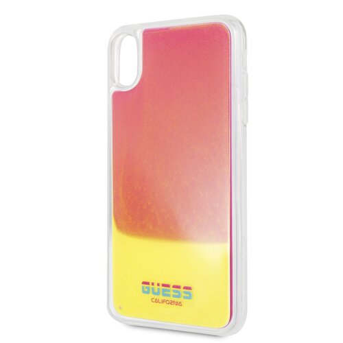 Puzdro Guess iPhone XS Max GUHCI65GLCPI silikónové - ružové